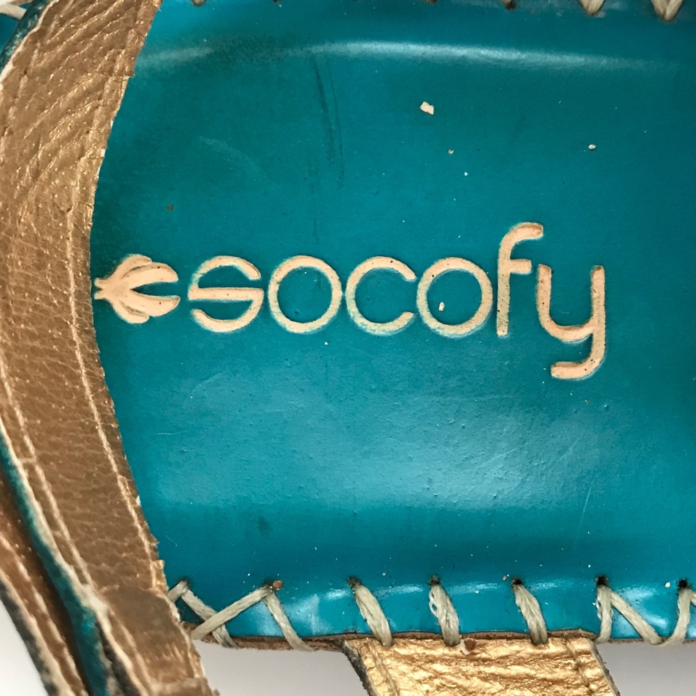 SOCOFY Flower Sandals Leather Bohemian Women’s Size 7 - Picture 10 of 16